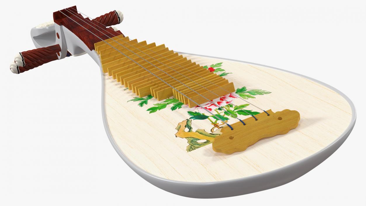 Chinese Stringed Instrument Pipa 3D