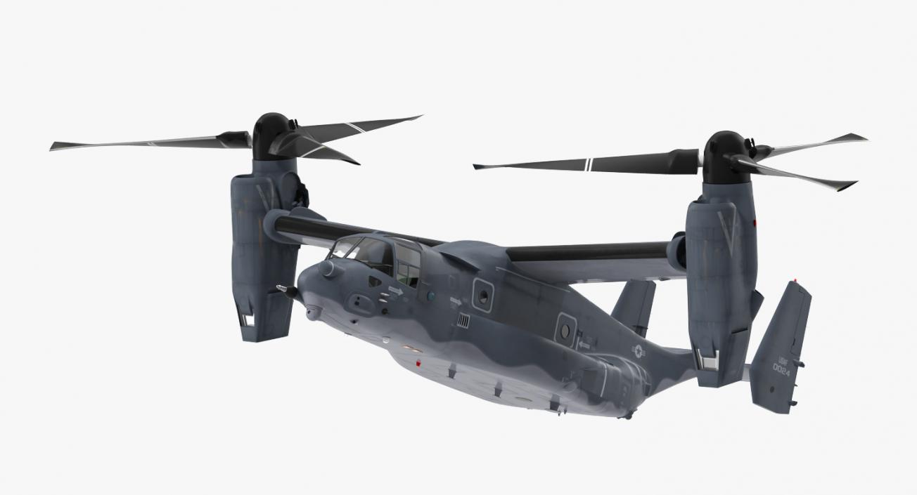 Military Transport Aircraft V-22 Osprey 3D model