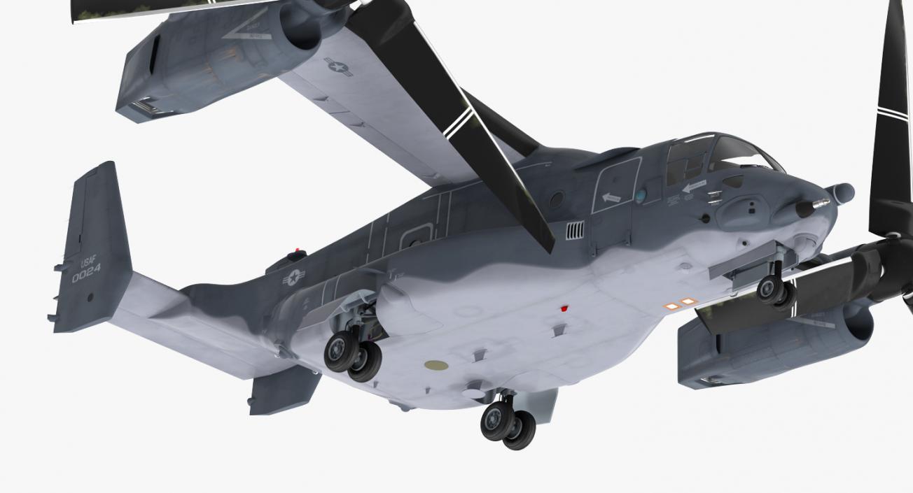 Military Transport Aircraft V-22 Osprey 3D model