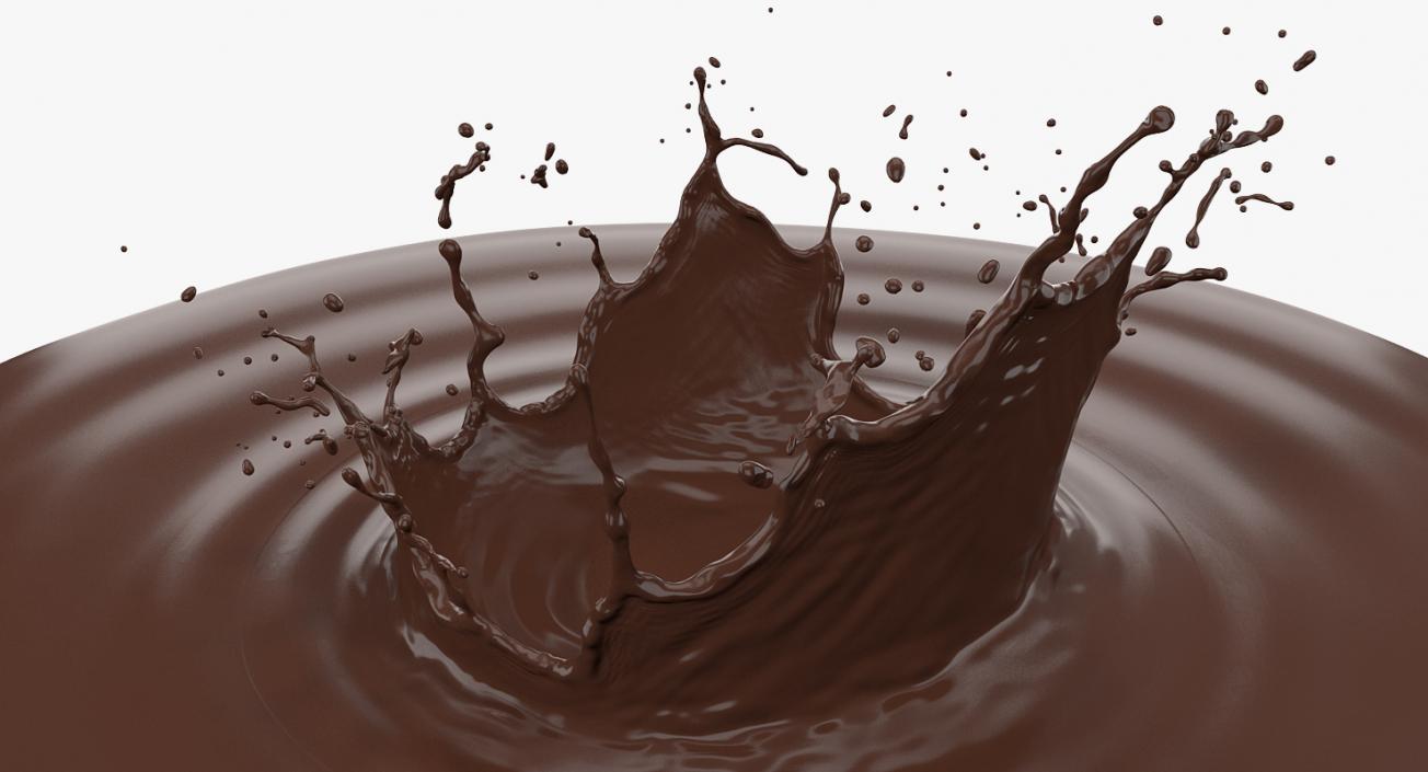 Chocolate Crown Splash 3D