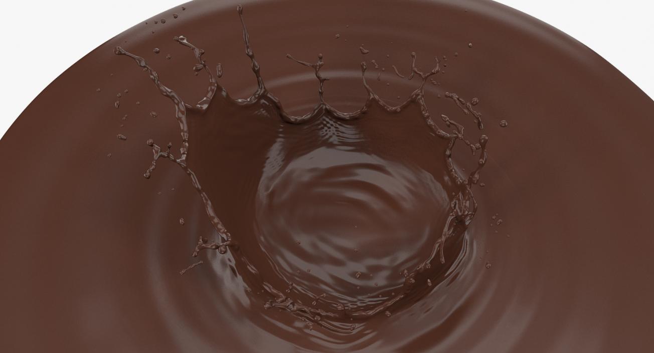 Chocolate Crown Splash 3D