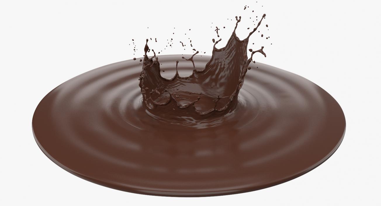 Chocolate Crown Splash 3D