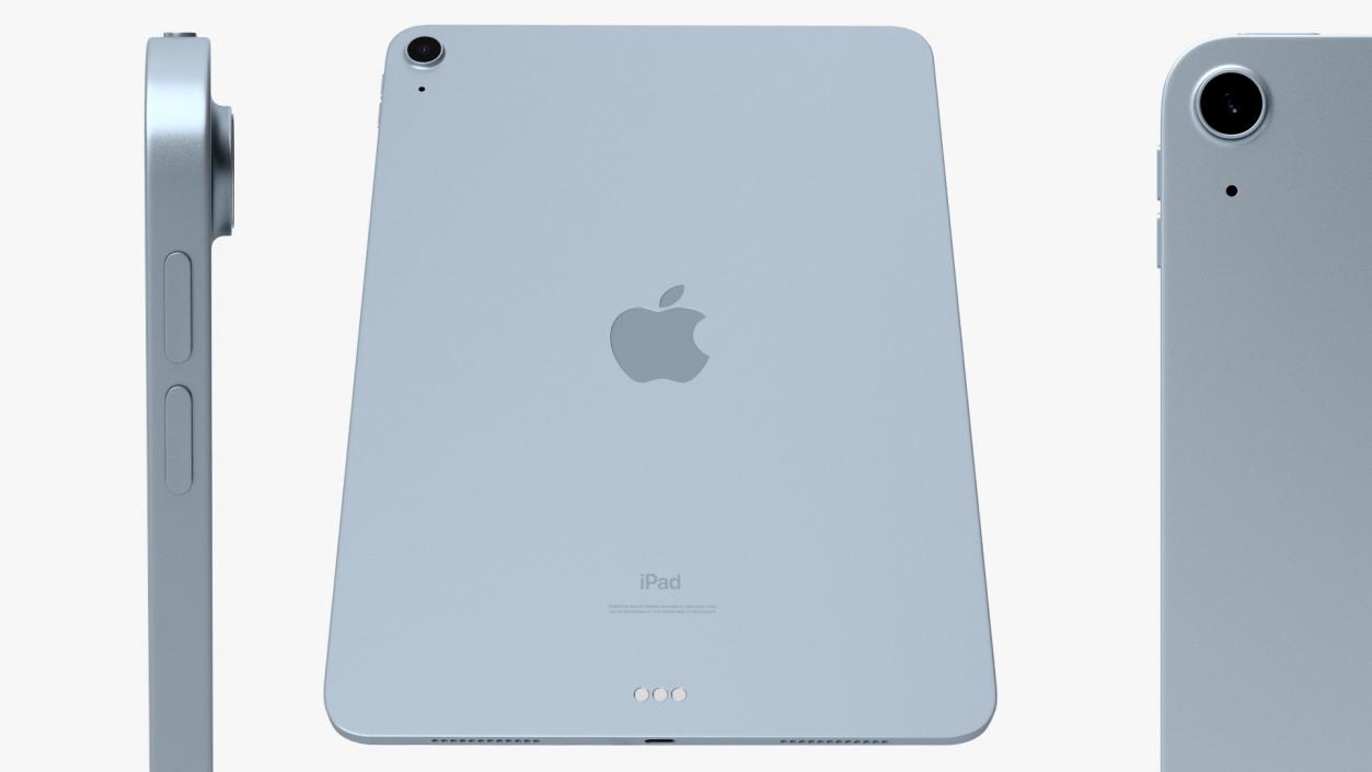 3D model Apple iPad Air 4 2020 Sky Blue