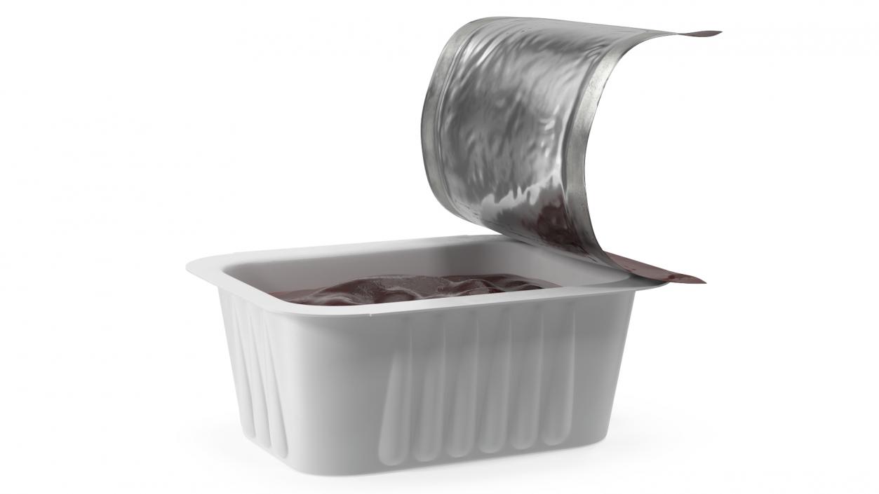 3D BBQ Sauce Serve Pot Opened