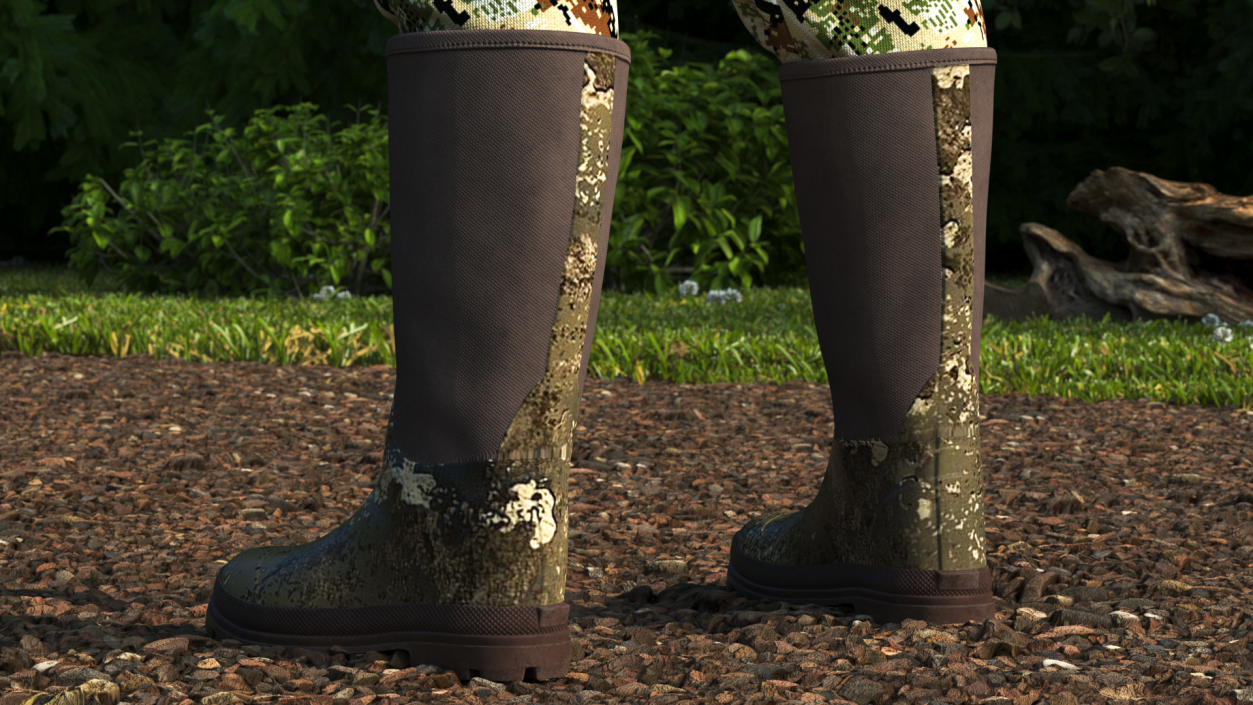 Rubber Boots for Duck Hunting 3D model