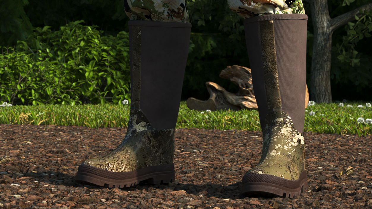 Rubber Boots for Duck Hunting 3D model