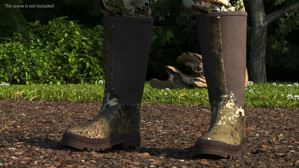 Rubber Boots for Duck Hunting 3D model