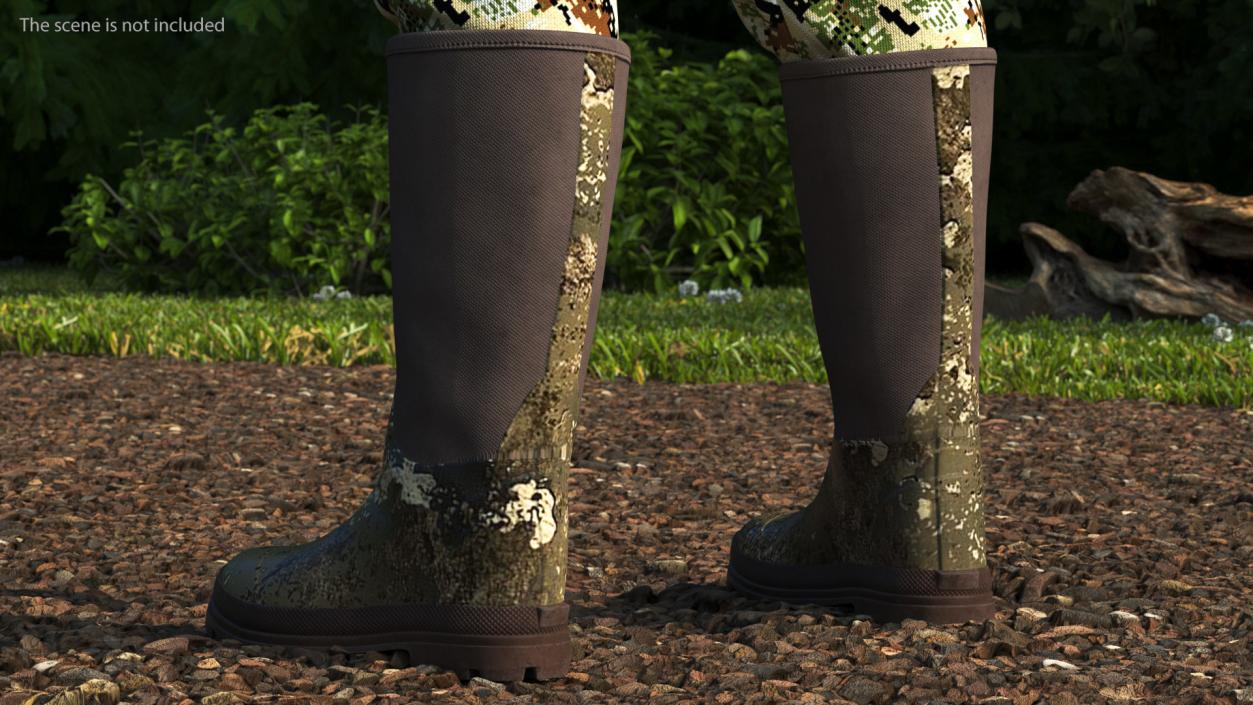 Rubber Boots for Duck Hunting 3D model