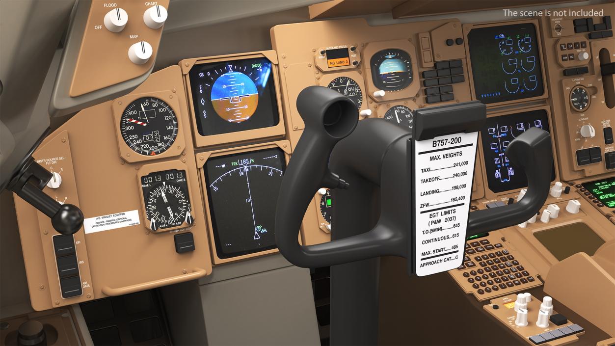 B757 Captain Yoke 3D