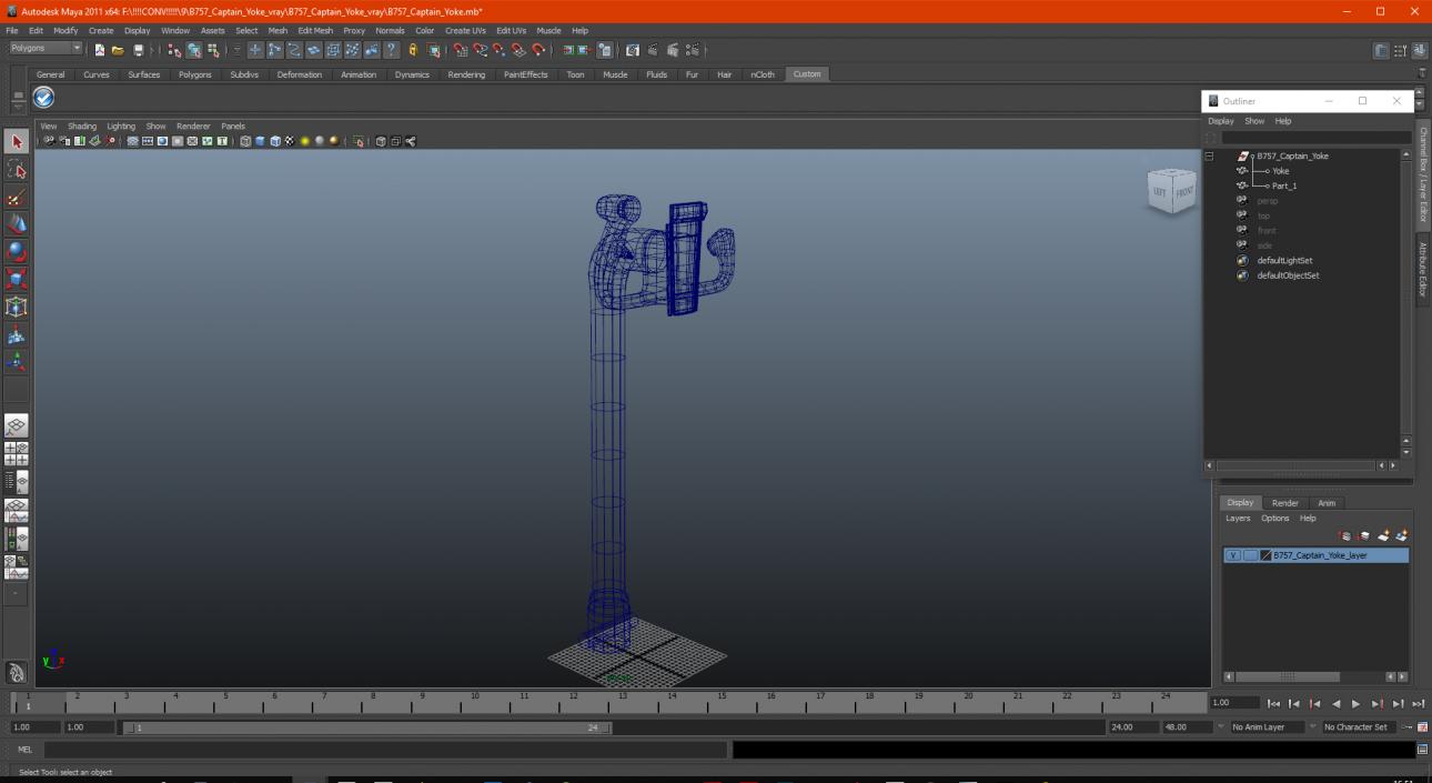 B757 Captain Yoke 3D