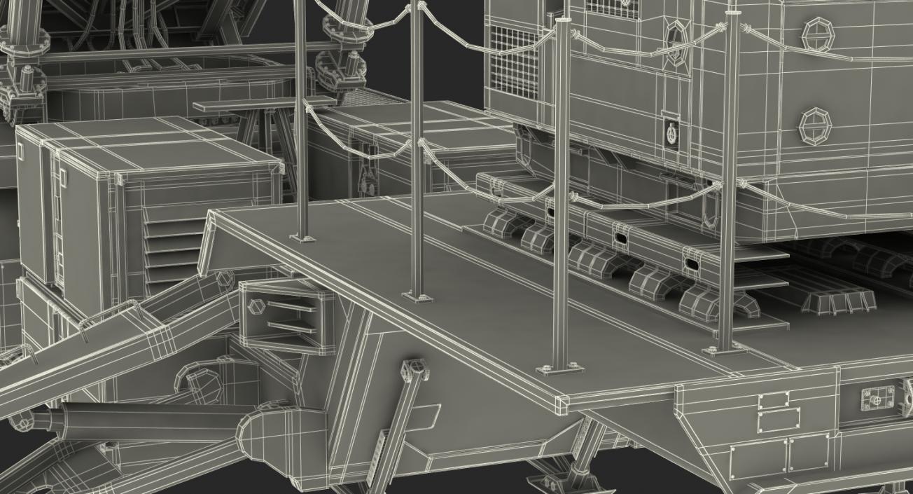 3D MIM-104 Patriot SAM Rigged