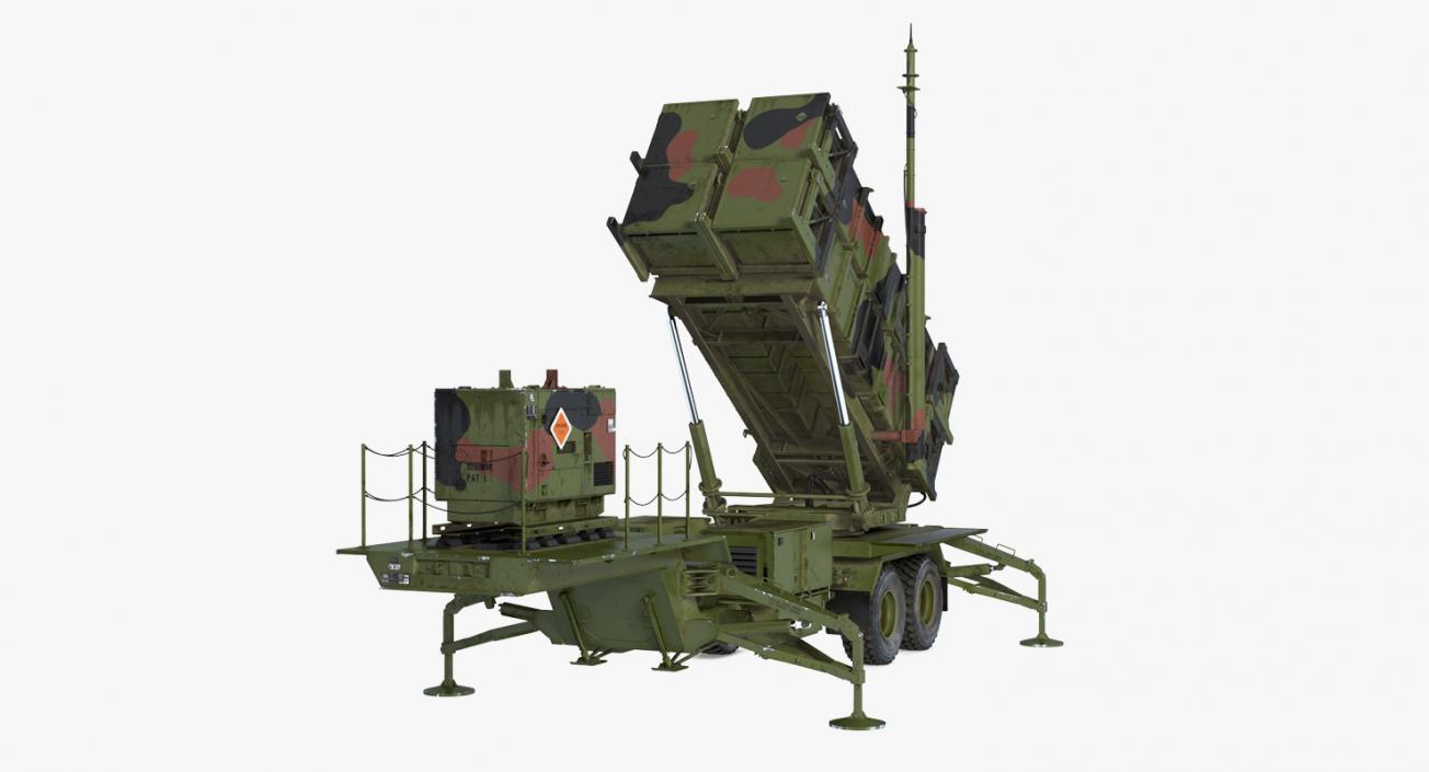 3D MIM-104 Patriot SAM Rigged