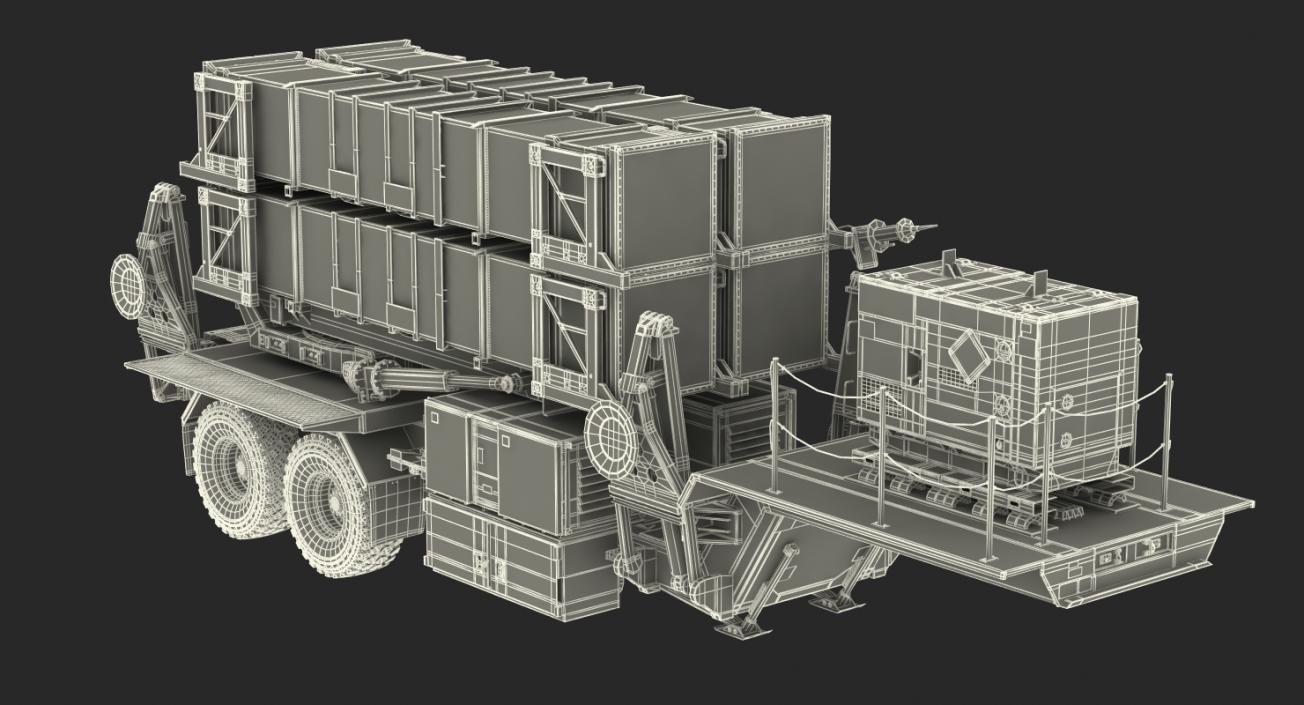 3D MIM-104 Patriot SAM Rigged