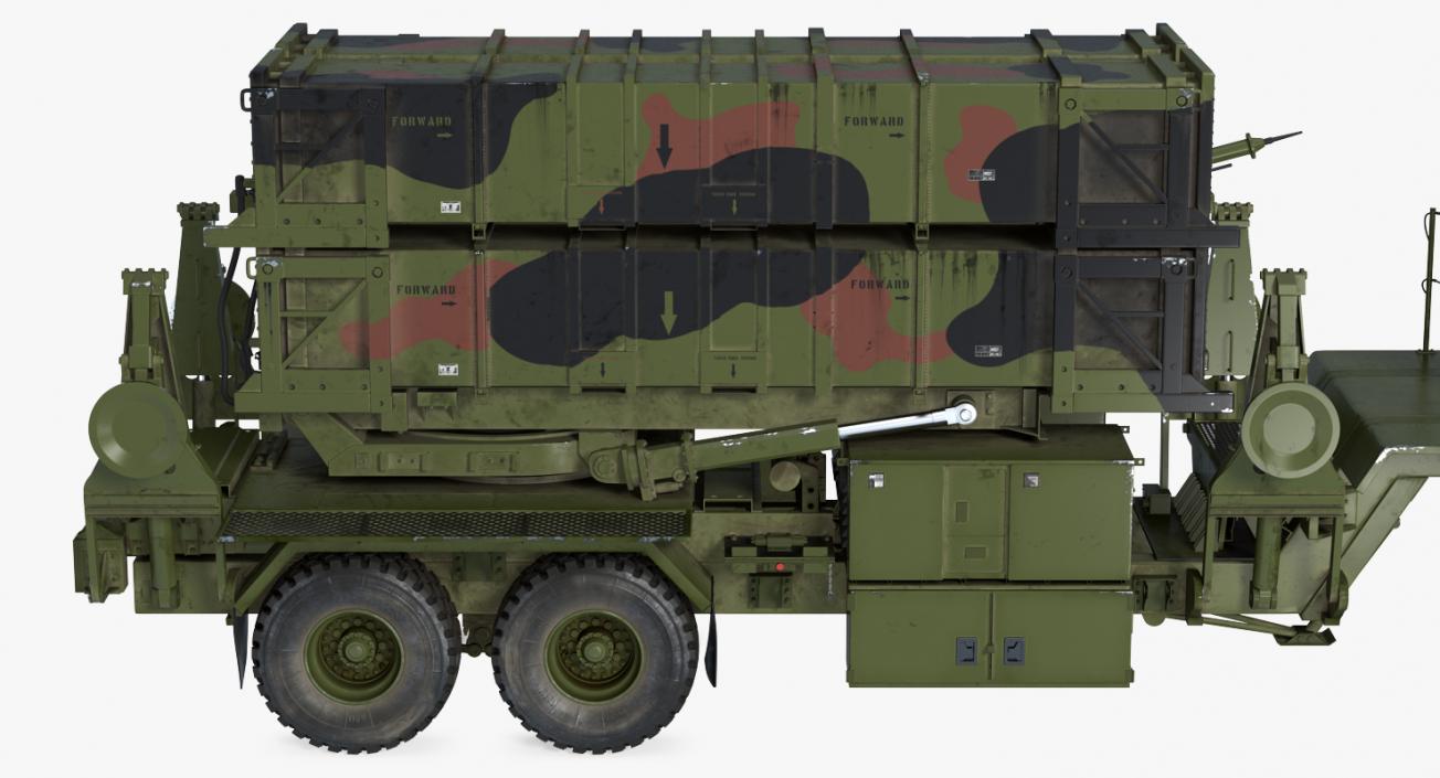 3D MIM-104 Patriot SAM Rigged