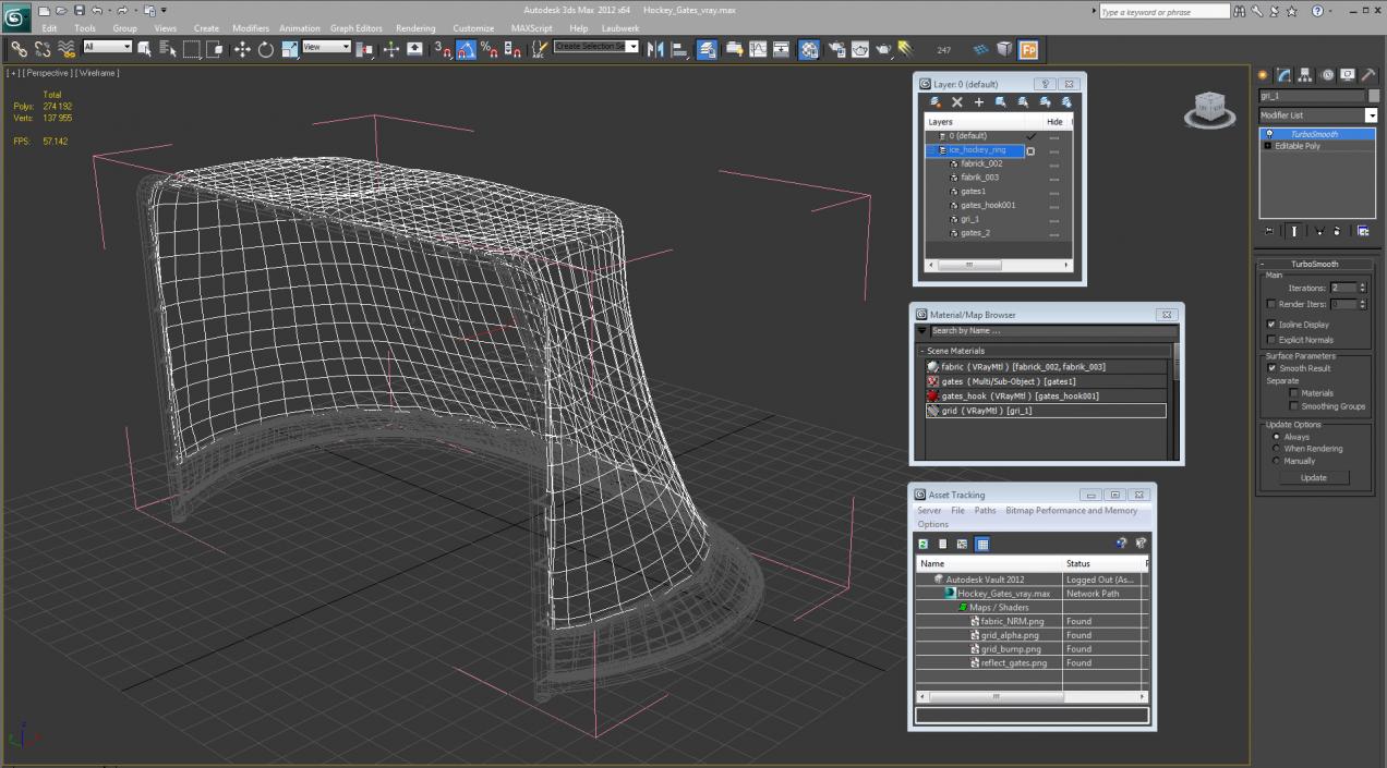 3D model Hockey Net