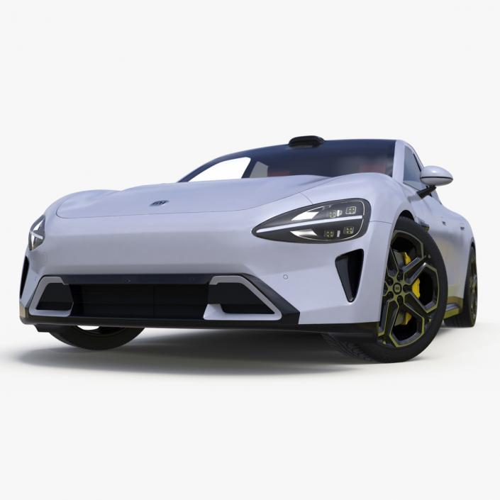 Xiaomi SU7 EV Car 2023 Mineral Grey Rigged 3D