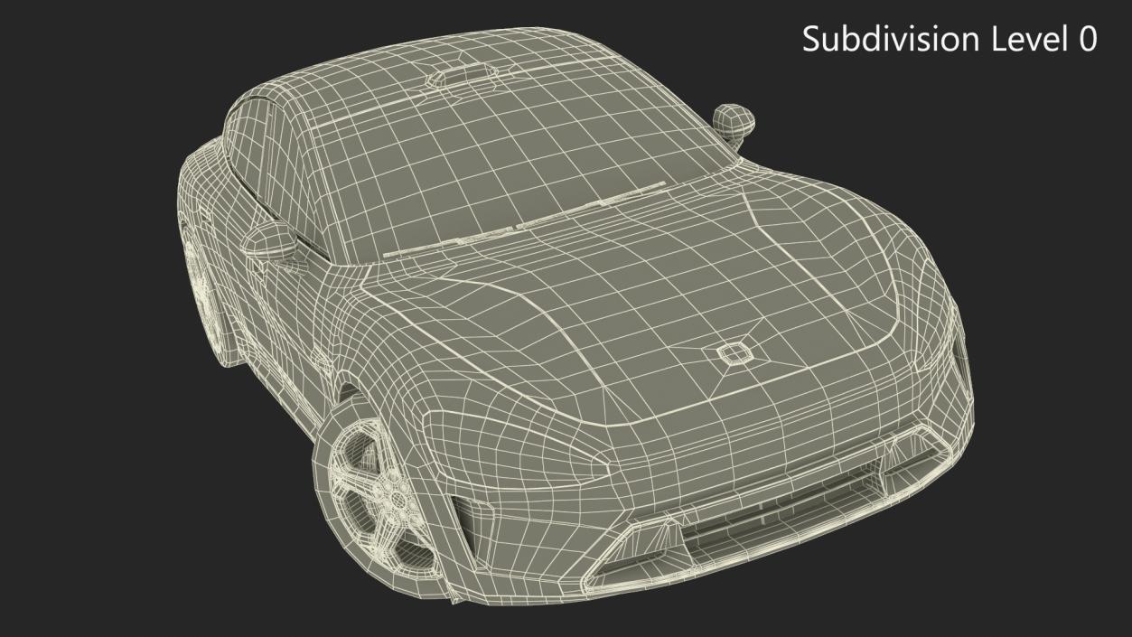 Xiaomi SU7 EV Car 2023 Mineral Grey Rigged 3D