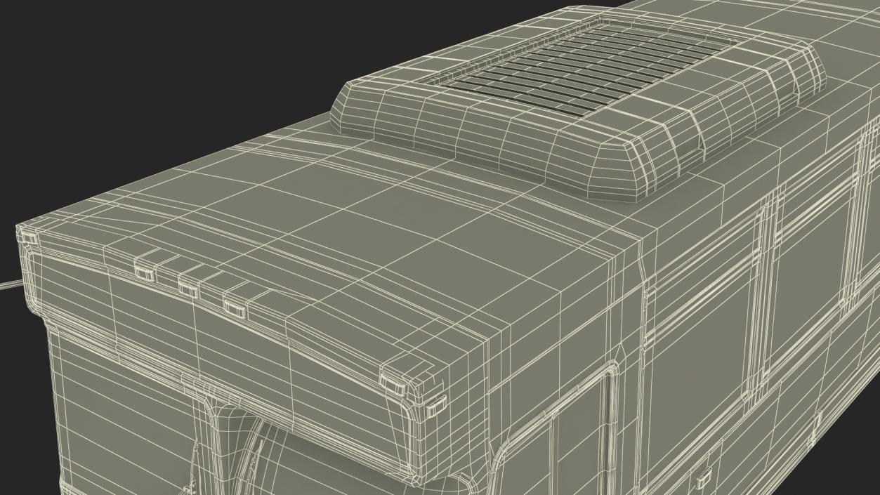 3D City Transit Bus MTA Q53 Rigged