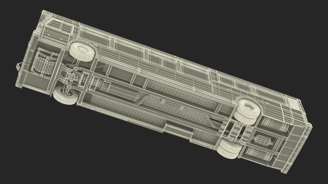 3D City Transit Bus MTA Q53 Rigged