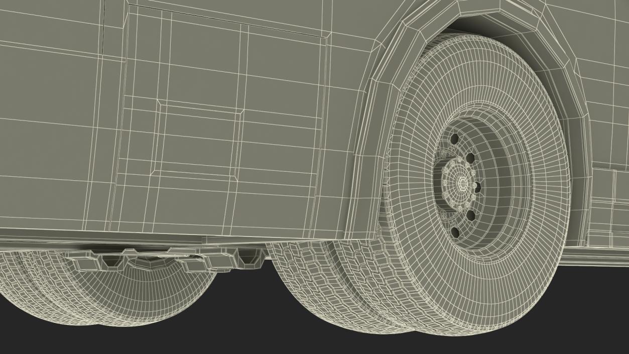 3D City Transit Bus MTA Q53 Rigged