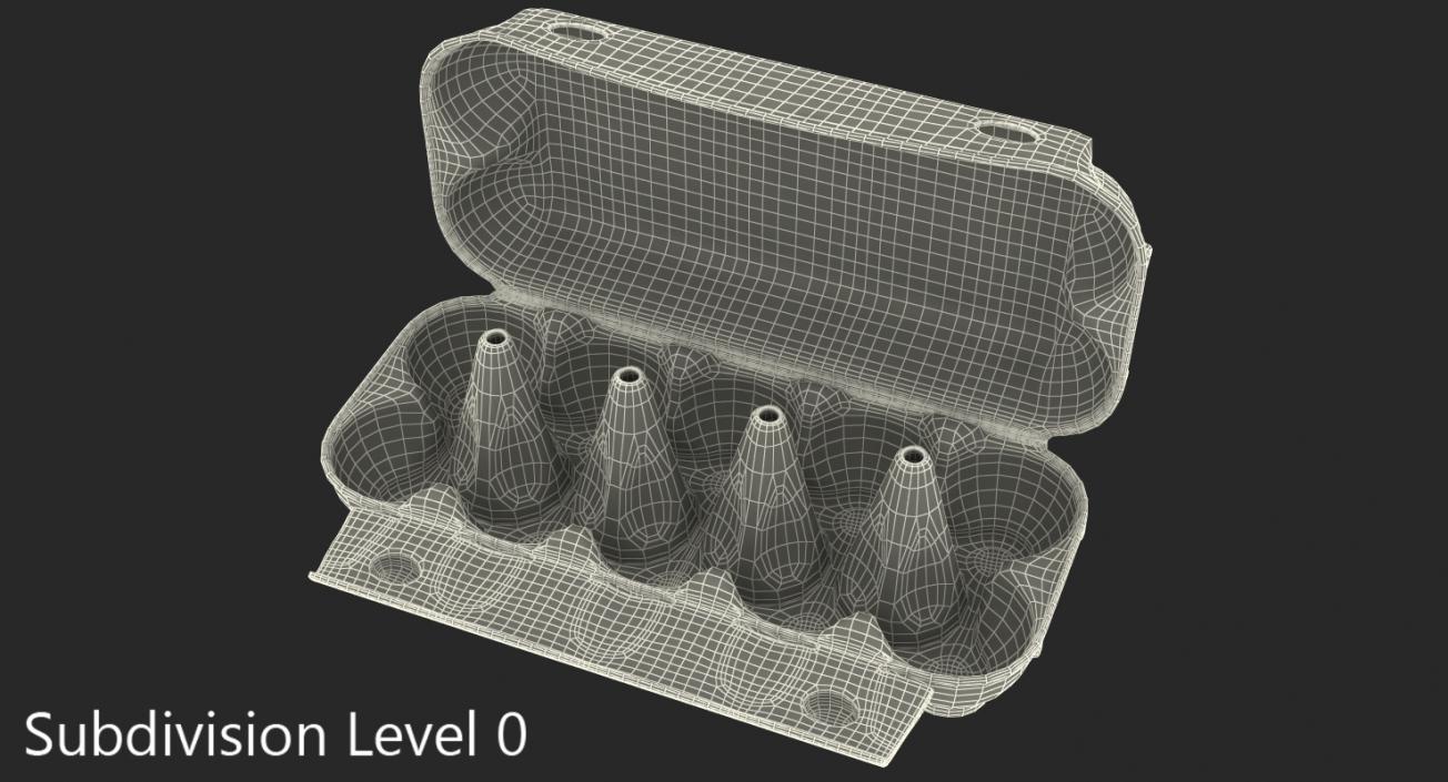 3D Open Ten Eggs Package