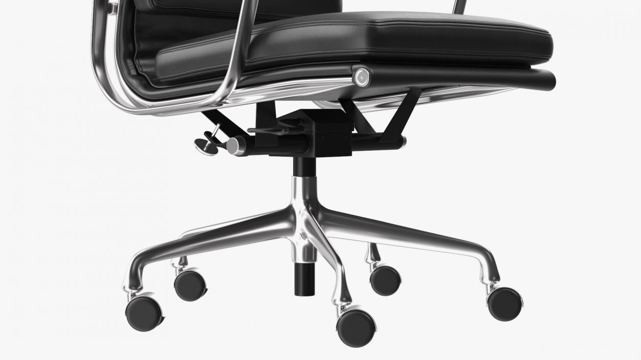 3D model Management Chair Black Leather