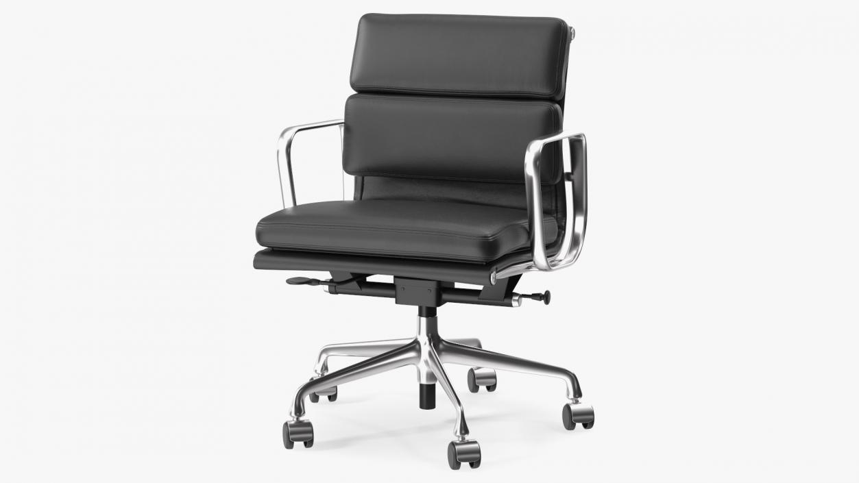 3D model Management Chair Black Leather