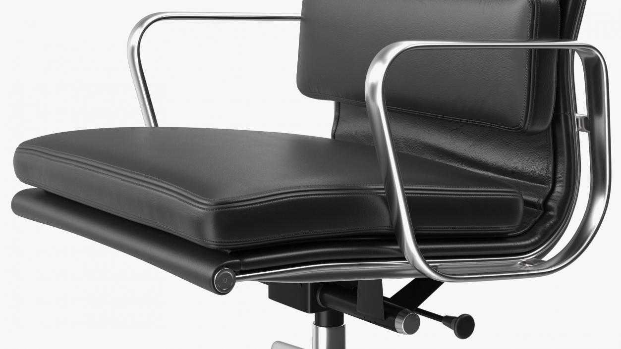 3D model Management Chair Black Leather