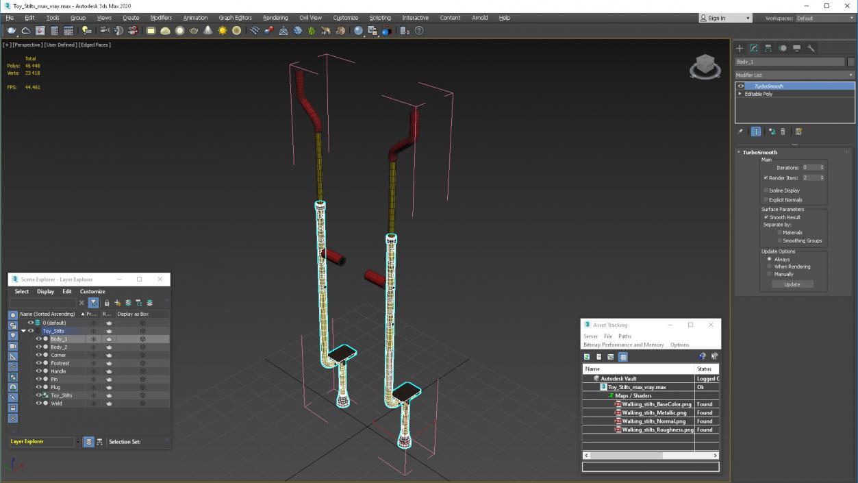 3D model Toy Stilts