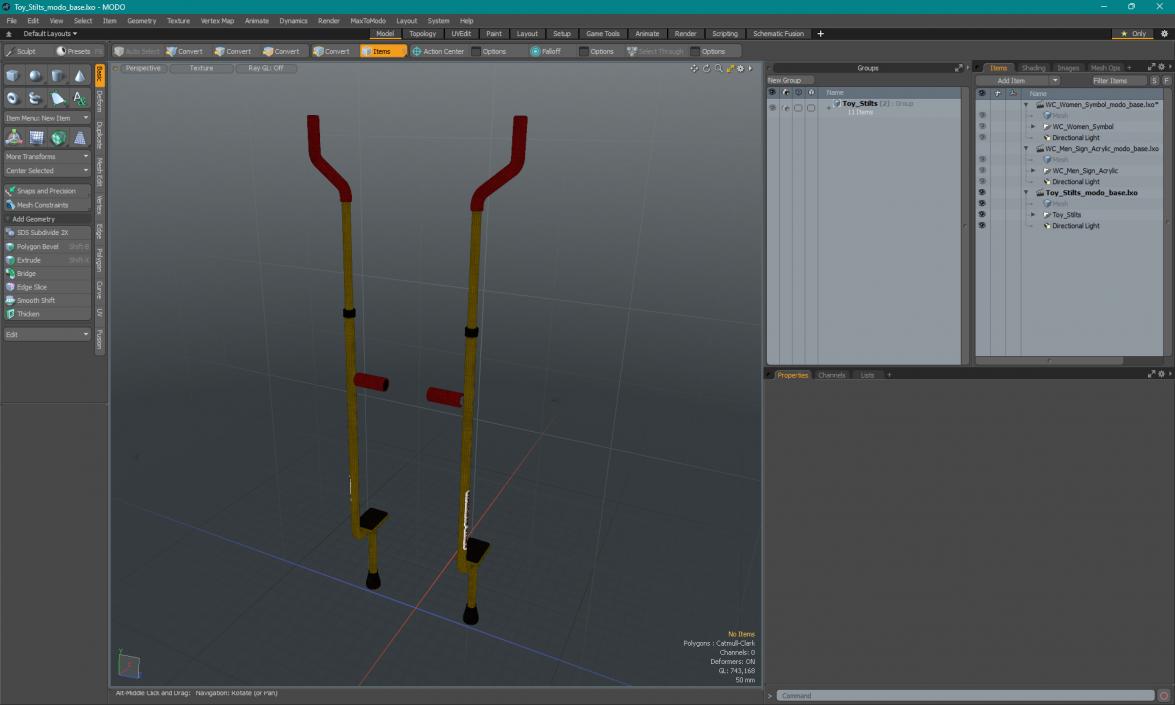 3D model Toy Stilts