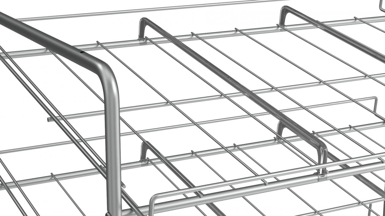 Can Rack Organizer 3 Tier Chrome 3D