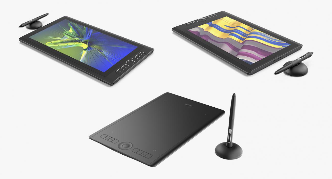 3D Graphics Tablets Wacom Collection model