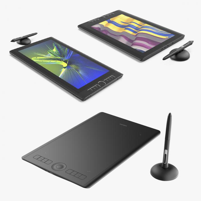 3D Graphics Tablets Wacom Collection model