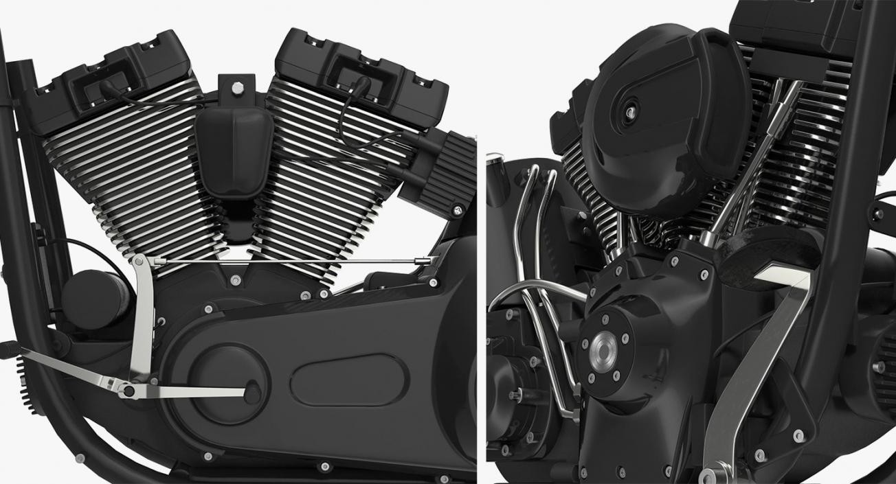 3D Motorcycle Engines Collection 3