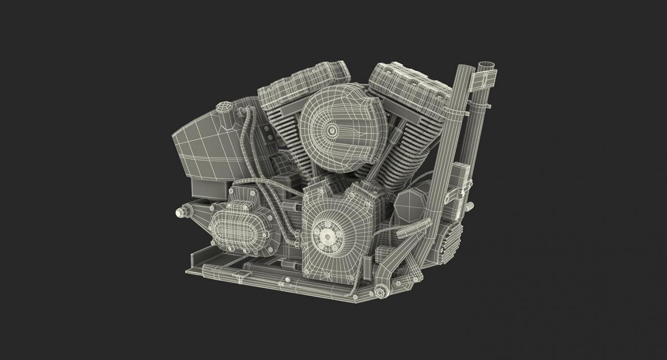 3D Motorcycle Engines Collection 3