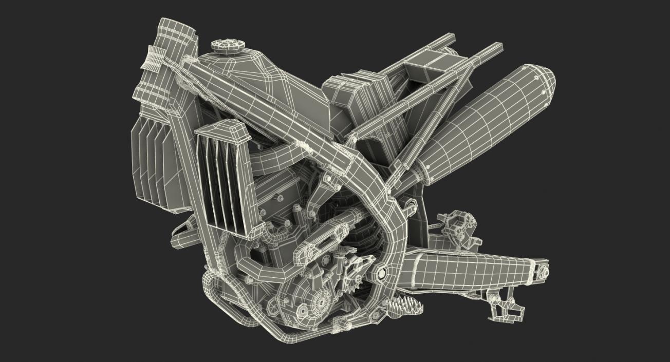 3D Motorcycle Engines Collection 3