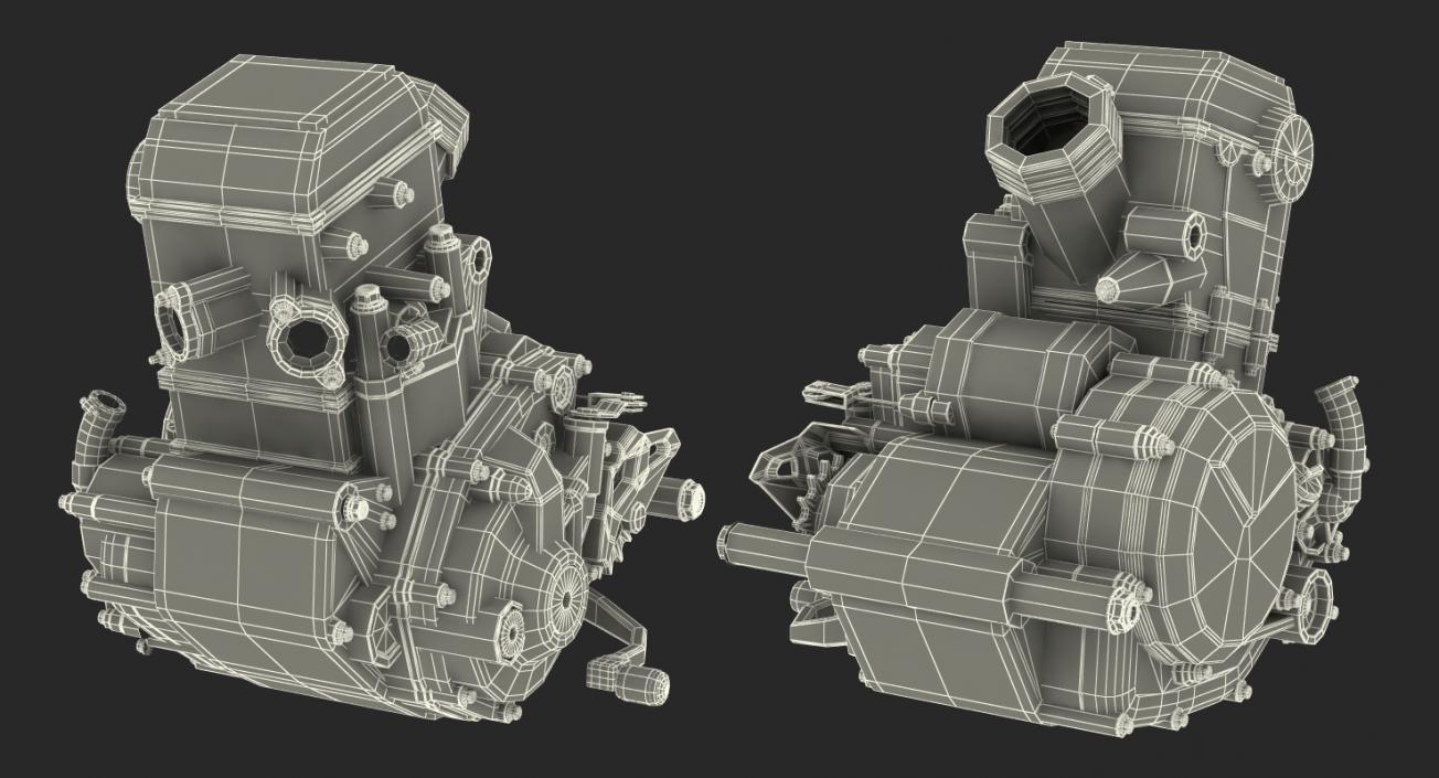 3D Motorcycle Engines Collection 3