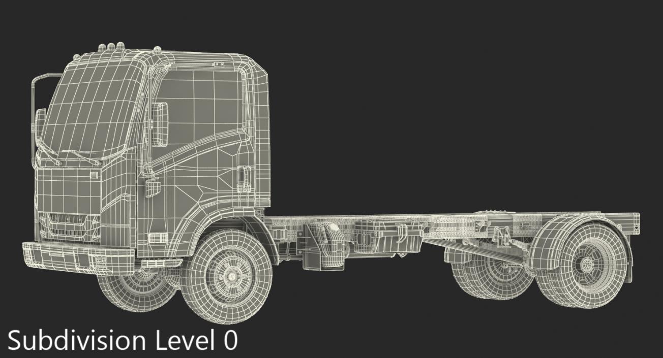 3D Commercial Truck Generic Rigged