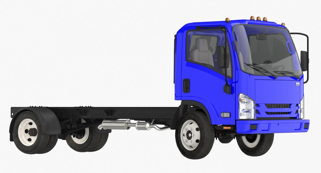 3D Commercial Truck Generic Rigged