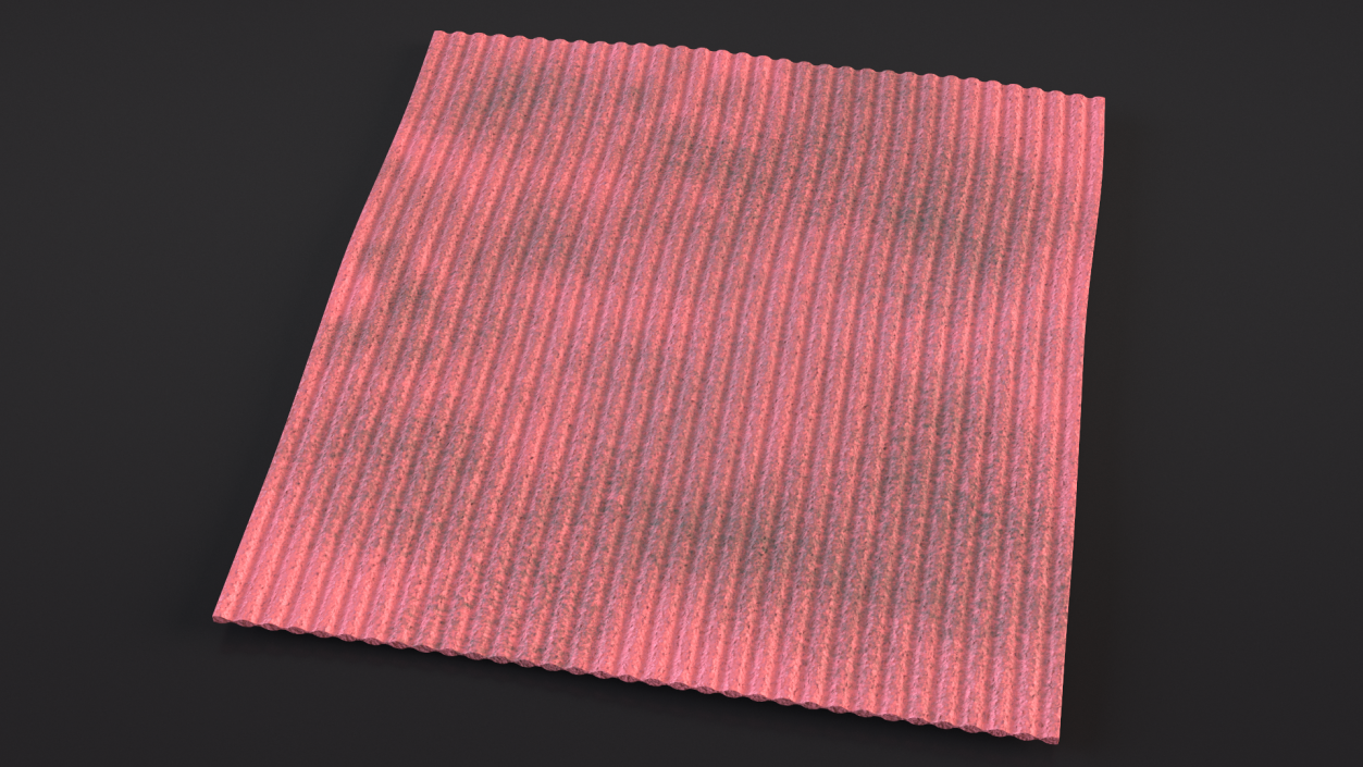 3D Old Dish Cloth Red model