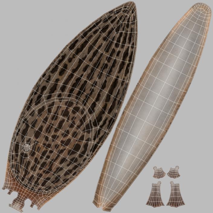 Leopard Slug Reaching Up 3D model