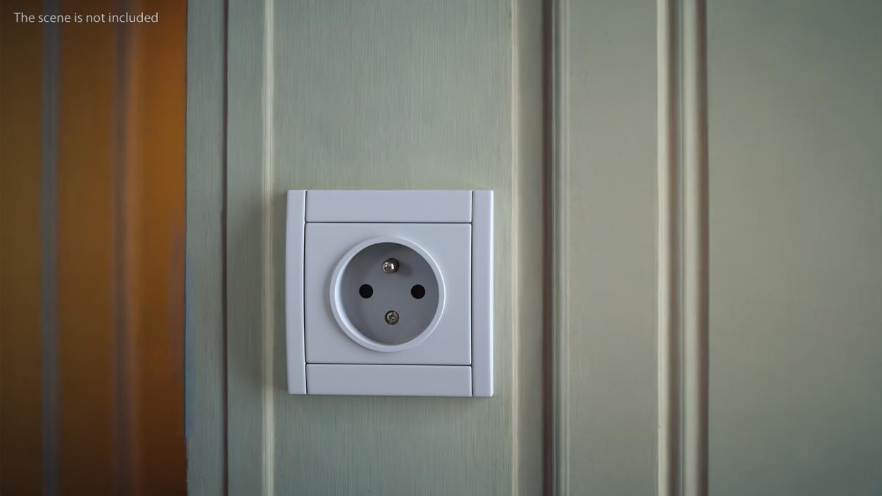 3D European Power Socket