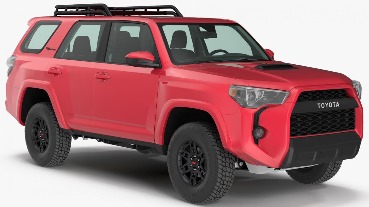 Toyota 4Runner TRD Pro Red Metallic 2021 Rigged 3D