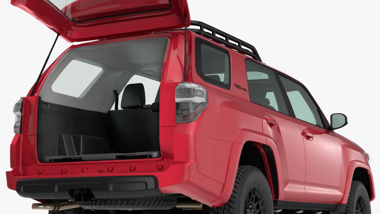 Toyota 4Runner TRD Pro Red Metallic 2021 Rigged 3D