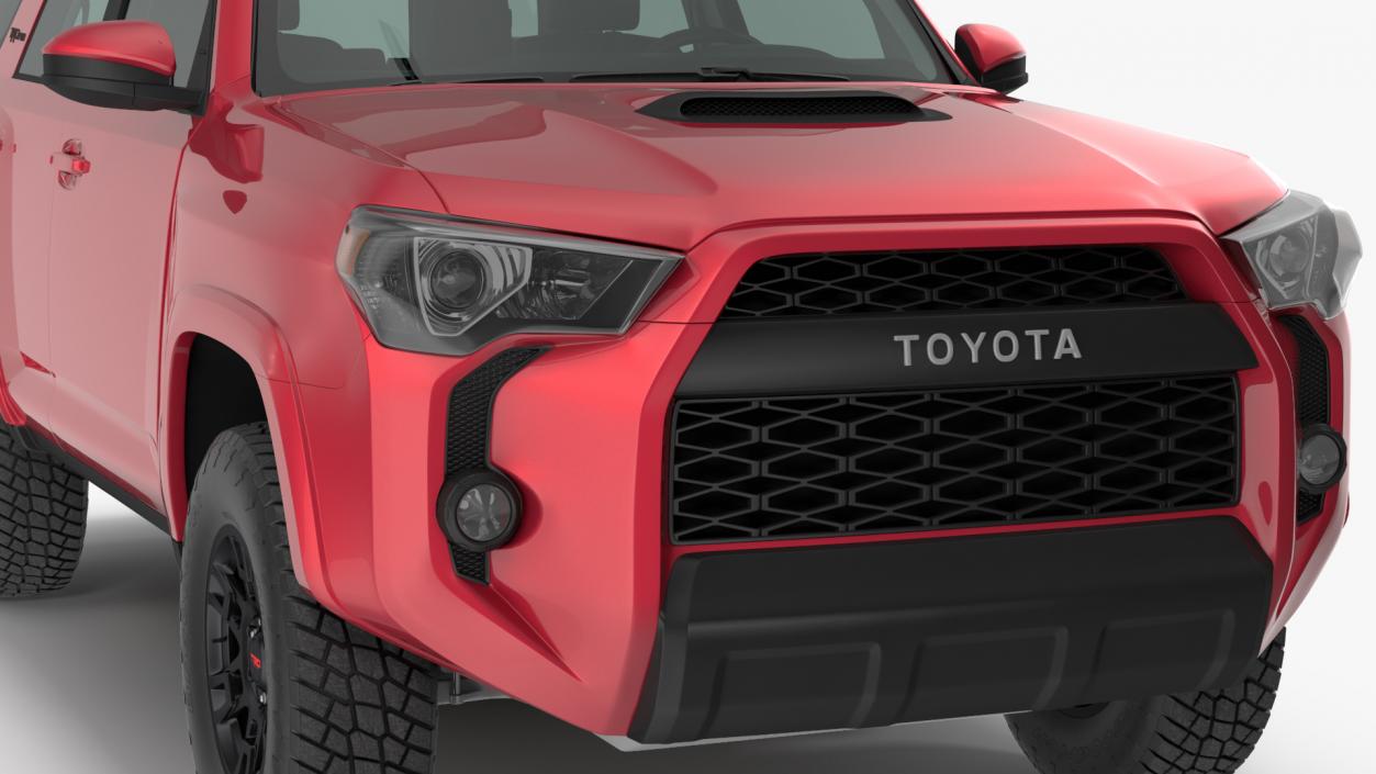 Toyota 4Runner TRD Pro Red Metallic 2021 Rigged 3D