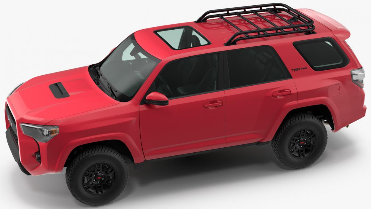 Toyota 4Runner TRD Pro Red Metallic 2021 Rigged 3D