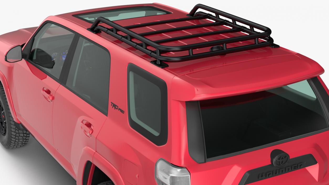 Toyota 4Runner TRD Pro Red Metallic 2021 Rigged 3D