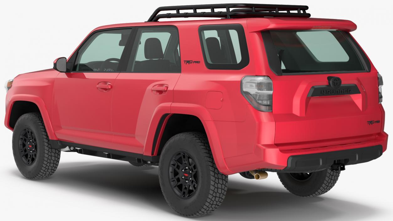 Toyota 4Runner TRD Pro Red Metallic 2021 Rigged 3D