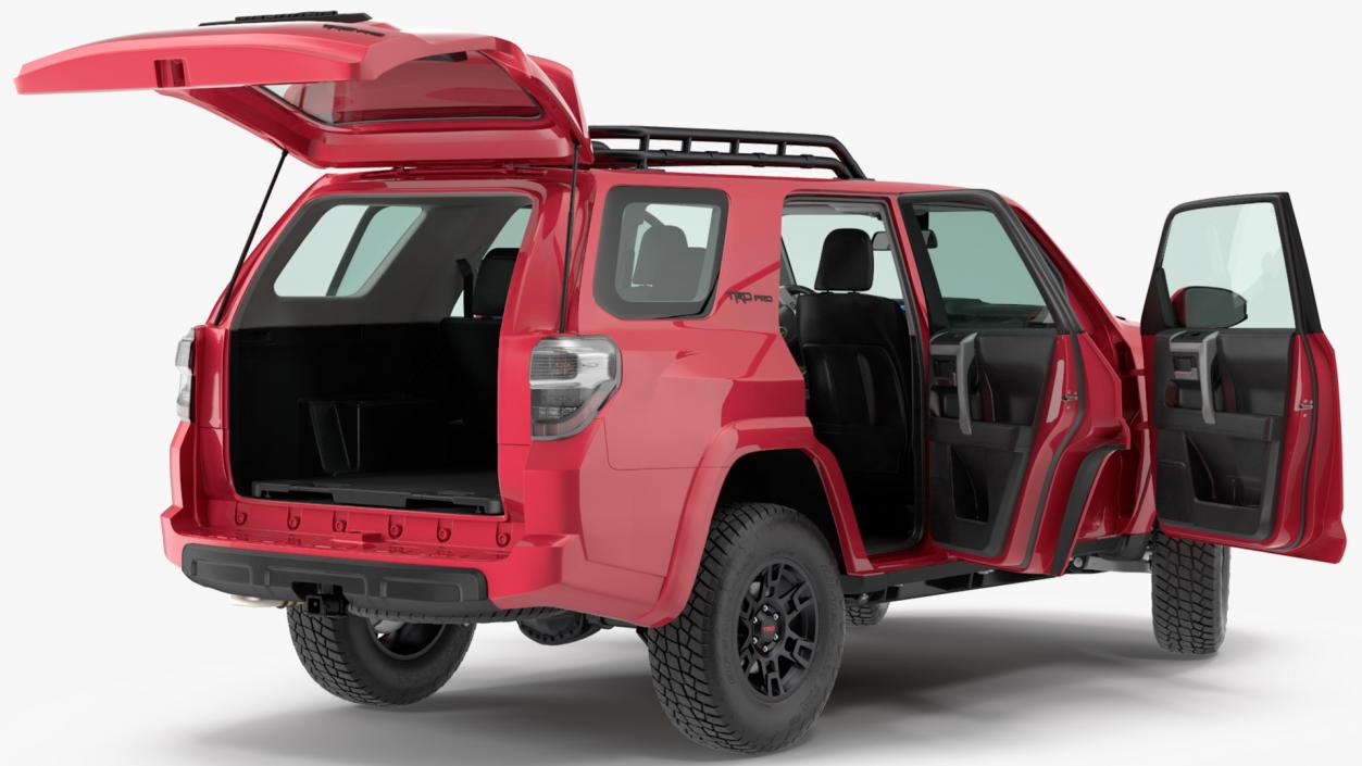 Toyota 4Runner TRD Pro Red Metallic 2021 Rigged 3D