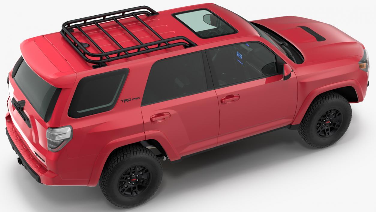 Toyota 4Runner TRD Pro Red Metallic 2021 Rigged 3D